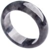 High quality natural grade A black-bone jadeite ring