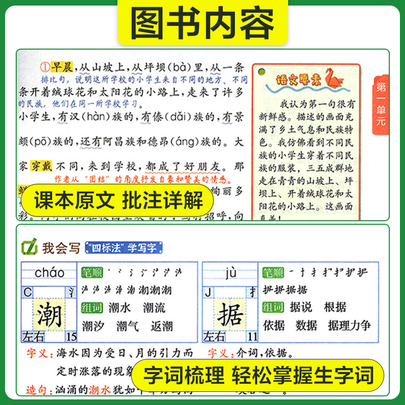 小学教材解读一1二2三3四4五5六年级上册下册语文数学英语人教版北师外研苏教语文教材全解七彩学霸课堂同步课本解析详解课堂笔记