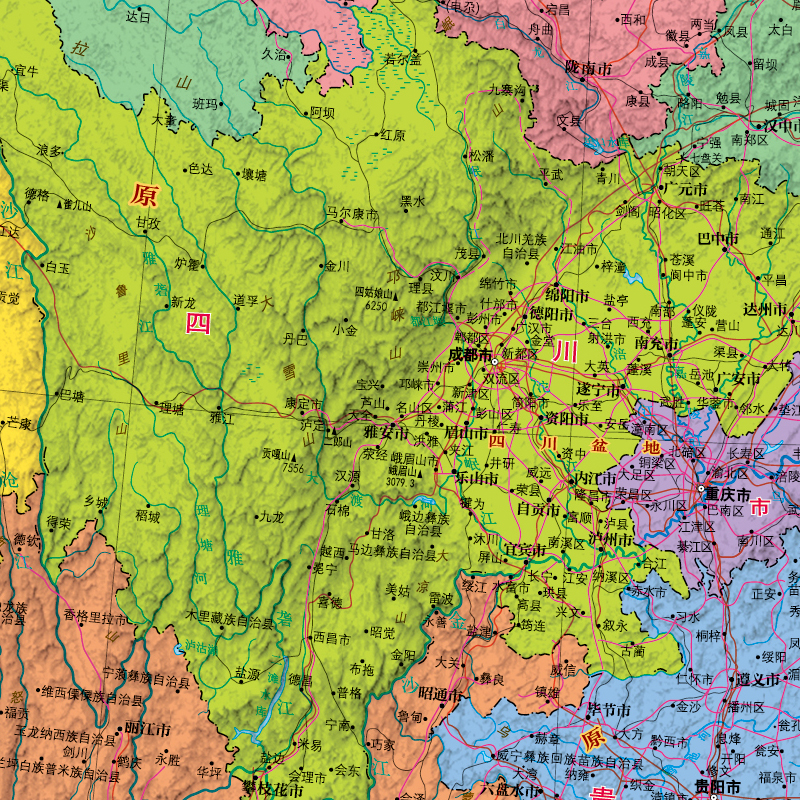 【颜值高】中国地图和世界地图 约1.07米×0.76米 加厚高清双面覆膜 更多精华地理知识 家庭学校图书馆背景墙挂画