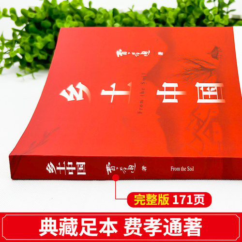 当当网 精装完整 乡土中国红楼梦高中正版全新修订赠书签费孝通著注释无障碍高中阅读文学经典读懂中国社会高中生非人民文学 - 图1