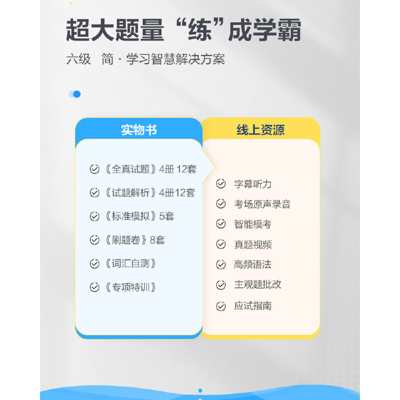 当当网 备考2024年6月星火英语六级真题大学四六级英语考试真题试卷cet46级历年真题资料词汇单词书听力阅读理解翻译作文专项训练 - 图2