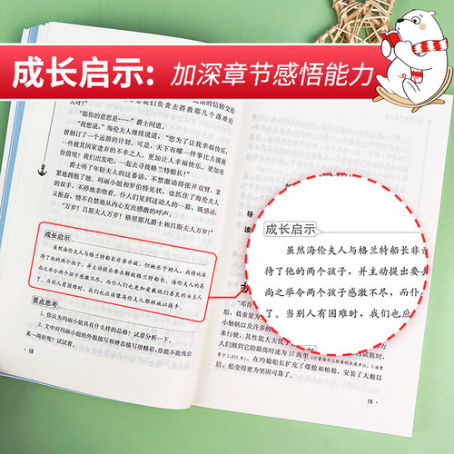 当当网正版书籍 格兰特船长的儿女 中小学生课外阅读指导丛书 无障碍阅读 彩插励志版 - 图2