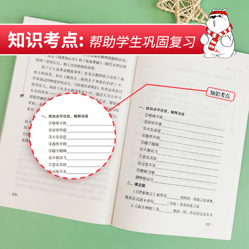 当当网正版书籍 伊索寓言 快乐读书吧三年级下册 时代文艺出版社 课外阅读 无障碍阅读彩插励志版 - 图2