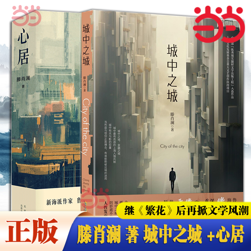 当当网【赠定制海报】城中之城（24年新版）+心居 鲁迅文学奖得主滕肖澜长篇金融主题小说滕华涛导演于和伟白宇帆王骁主演原著小说 - 图0