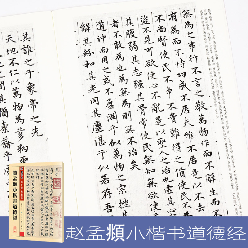 墨点字帖 赵孟頫小楷字帖传世碑帖精选成人初学者毛笔入门赵孟俯小楷书道德经,淘宝优惠券,粉丝福利购,淘宝优惠卷
