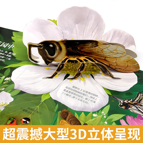 当当网正版童书 揭秘立体翻翻书昆虫篇 3-4-5-6岁硬壳读物3d立体机关书推拉绘本故事书宝宝启蒙早教0到2岁撕不烂益智立体玩具书 - 图0