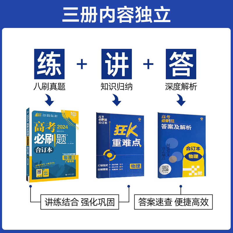 2024新版当当高考必刷题合订本语文数学英语物理化学生物政治历史地理新教材新高考高三总复习资料书含2023年高考真题 - 图2