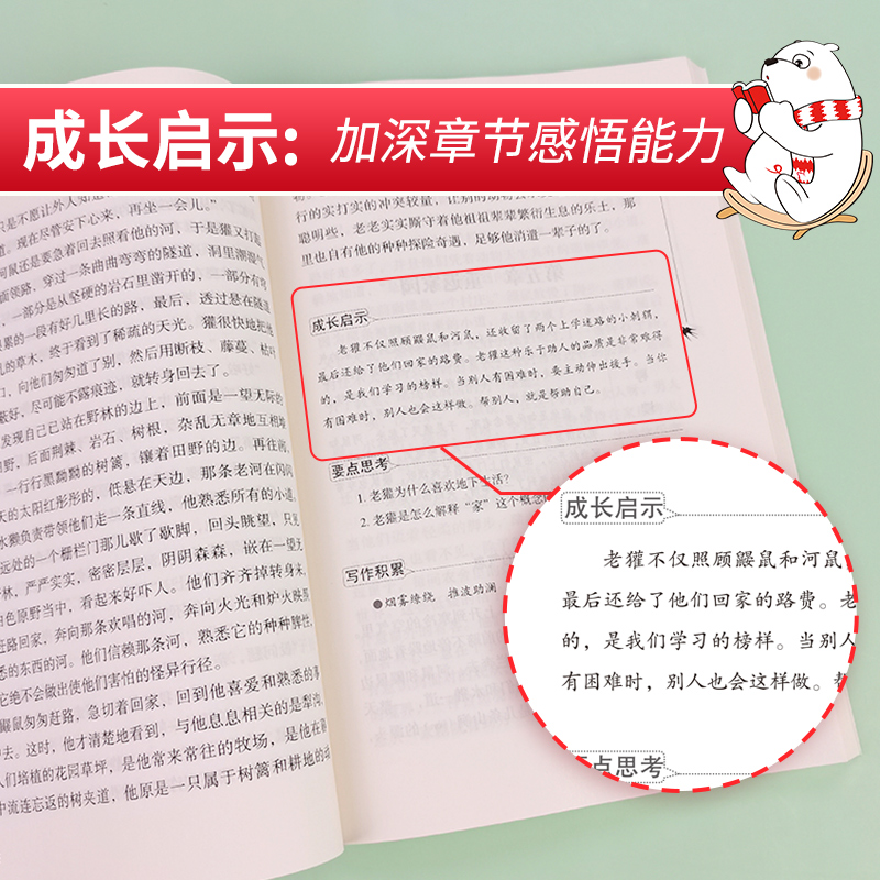 当当网正版书籍柳林风声时代文艺出版社中小学生课外阅读指导丛书)无障碍阅读彩插励志版-图1