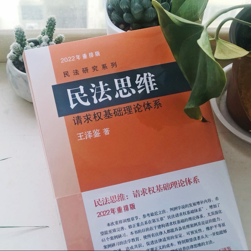 【当当网直营】民法思维：请求权基础理论体系 2022年重排版 民法学泰斗王泽鉴 司法考试参考书 民法研究系列 正版书籍 - 图2