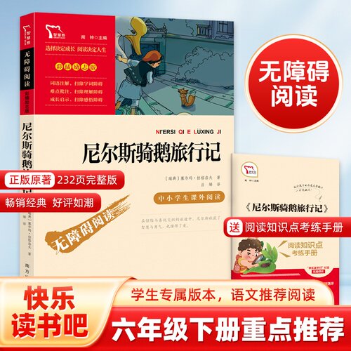 当当网正版书籍 鲁滨逊漂流记汤姆索亚历险记尼尔斯骑鹅旅行记爱丽丝漫游仙境快乐读书吧六年级下册套装共4册小学课外阅读推荐 - 图0