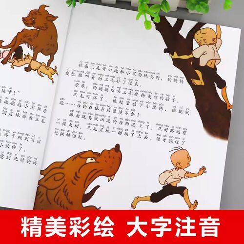 当当网 三毛流浪记正版彩图注音版张乐平小学生课外书1-2拼音故事书漫画书一年级二年级全集阅读6-7-8-12周岁儿童经典文学课外读物 - 图1