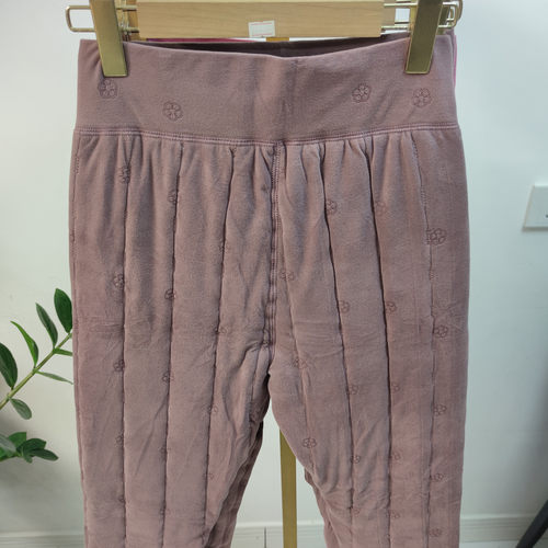 2024秋丰容2250女羊毛棉裤加厚超保暖裤超舒适柔软高腰妈妈棉裤 - 图0