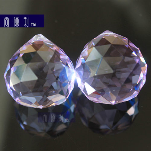 彩色水晶球 颜色灯饰球新品水晶灯挂吊球吊坠子珠帘配件diy30mm40 - 图2