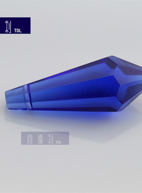 diy蓝色水晶手工吊坠新品