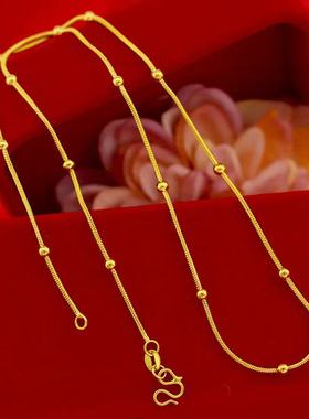 新款蛇骨链项链女O字链