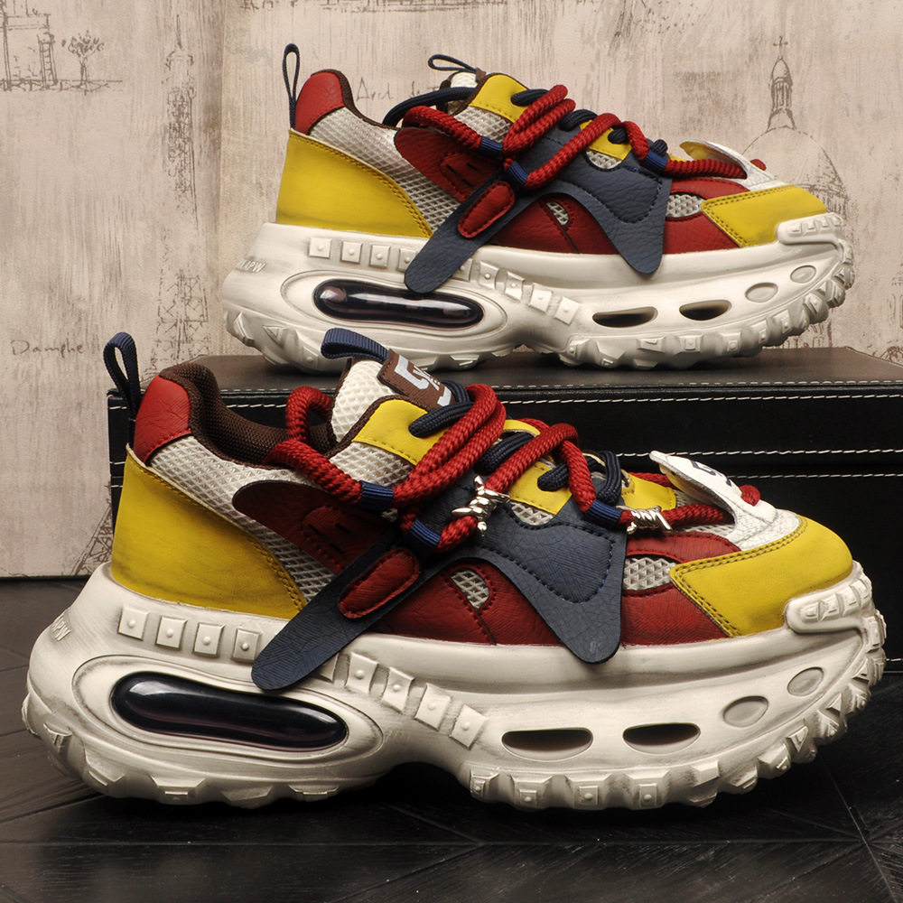 复古老爹鞋男2026网面透气运动鞋厚底内增高男鞋百搭气垫休闲鞋子,淘宝优惠券,粉丝福利购,淘宝优惠卷