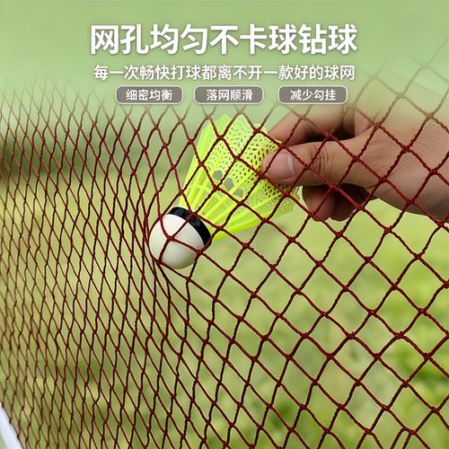 羽毛球网标准网室外户外家用简易折叠专业羽毛球网架便携式比赛网 - 图1