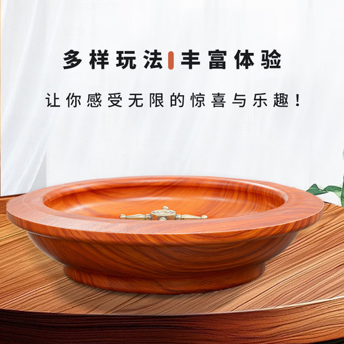 俄罗斯轮盘赌12英寸幸运大转盘ktv游戏喝酒娱乐抽奖道具转盘玩具 - 图1