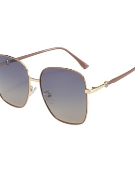 新款方形大框显瘦素颜太阳镜女百搭遮阳防晒墨镜感偏光太阳镜