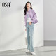 OSA OSA light outdoor workwear style purple short jacket jacket for women spring and autumn 2023 new style