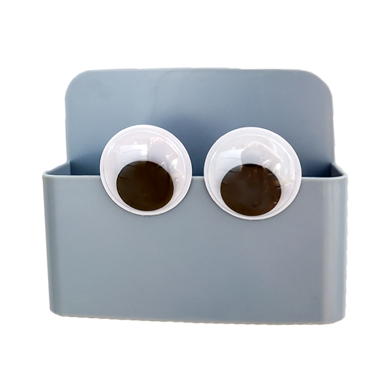 创意可爱眼睛磁性磁吸收纳盒冰箱贴原田纸diy笔筒马克笔洞洞板 - 图3