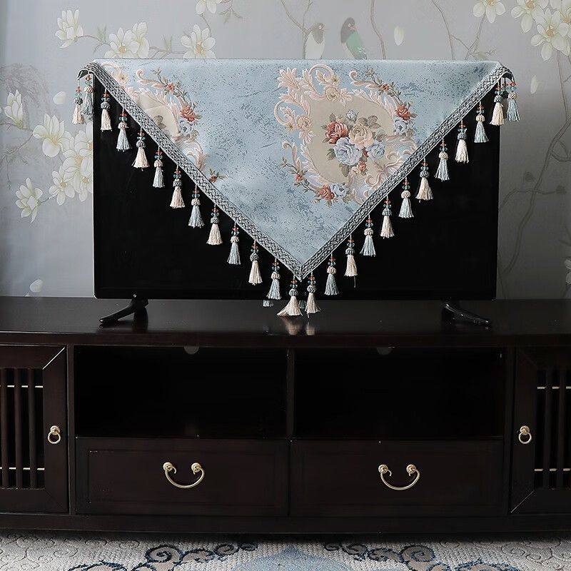 欧式电视机防尘罩轻奢液晶壁挂式电视套盖布简约现代电视防尘挡布,淘宝优惠券,粉丝福利购,淘宝优惠卷