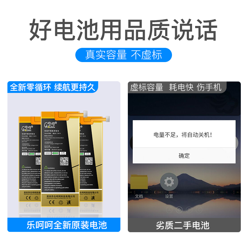 乐呵呵适用于华为C8818荣耀畅玩4C CHM-UL00/TL00H/CL00手机电池-图1