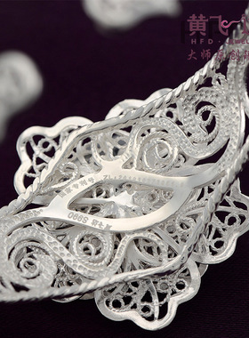 镀金复古民族风原创手工开口银饰