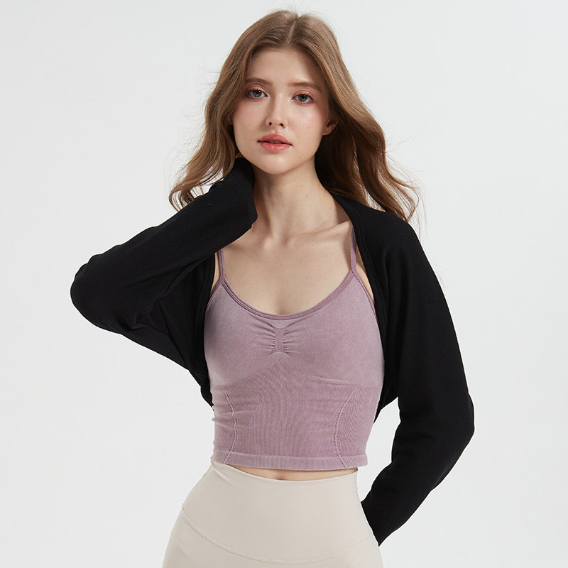 Mimiuomi瑜伽运动弹力舒适针织保暖开衫外搭披肩坎肩长袖外套罩衫,淘宝优惠券,粉丝福利购,淘宝优惠卷