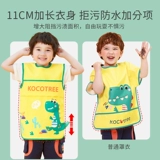 Детский фартук, летняя тонкая юбка на девочку, водонепроницаемый нагрудник для еды без рукавов, с карманом, сзади на завязках