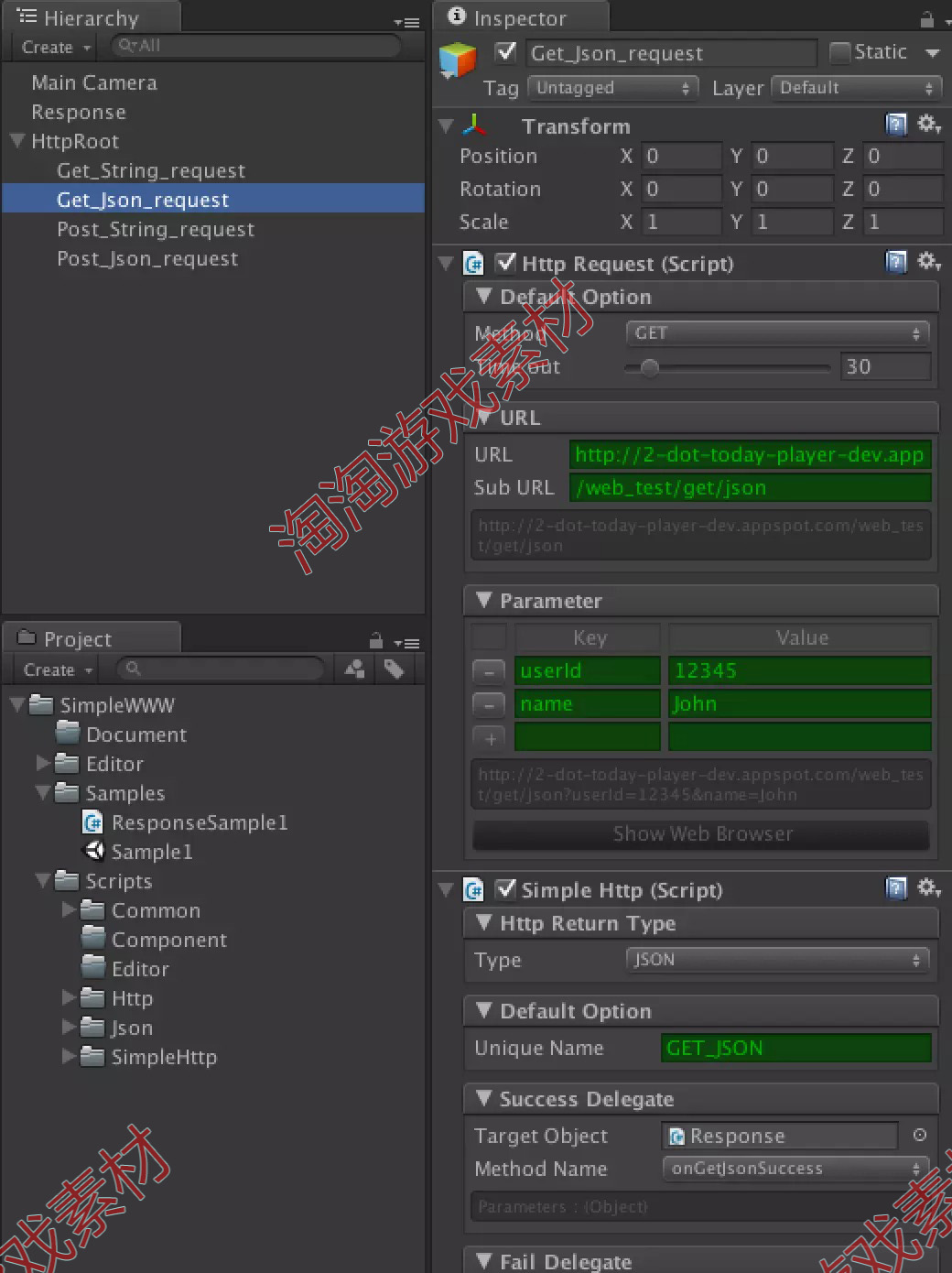 Unity3d Simple WWW http 1.0.2 简易网络工具插件 - 图1