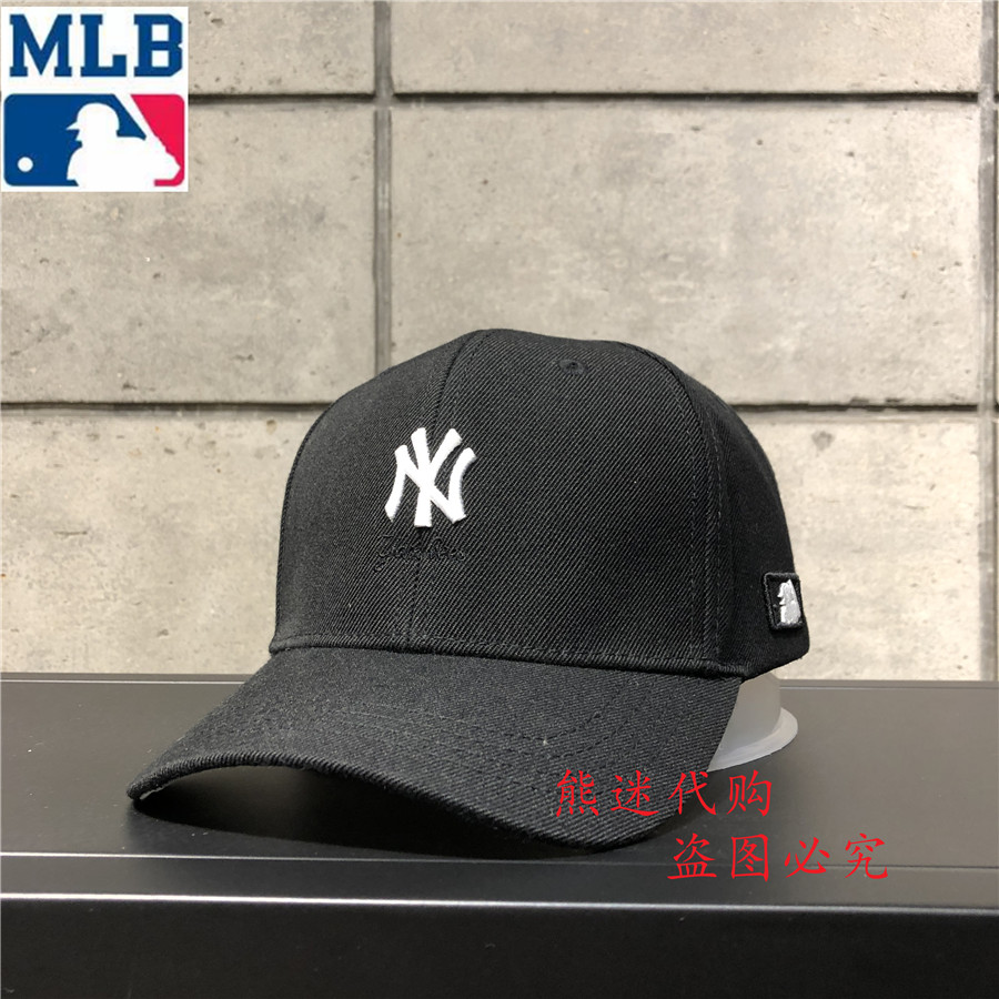 MLB棒球帽正品NY帽子女鸭舌帽男遮阳帽棒球帽19NY5UCD10700 - 图0