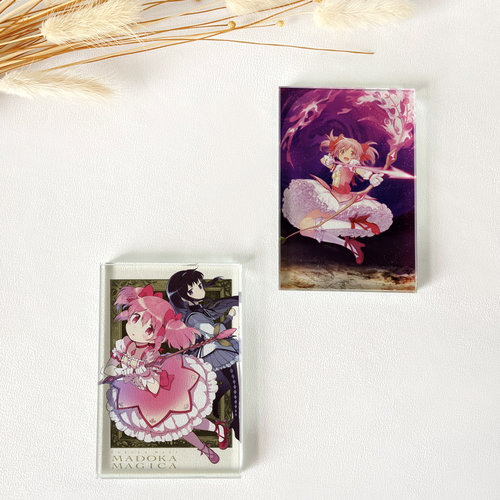 漫能魔法少女小圆水晶立牌桌面摆件日系个性卡通动漫周边二次元 - 图0