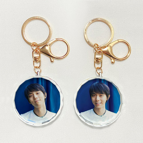 漫能羽生结弦水晶挂件仙台柚子钥匙扣日本二次元周边个性礼物 - 图0