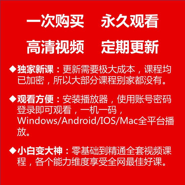 软件测试全栈系列培训课程/项目实战Jmeter性能/自动化测试工程师