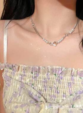 甜美纯欲ins风串珠项链2025年新款潮小众日常百搭另类感项饰