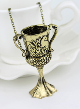 魂器转换项链复古杯子吊坠毛衣链饰品厂家直销