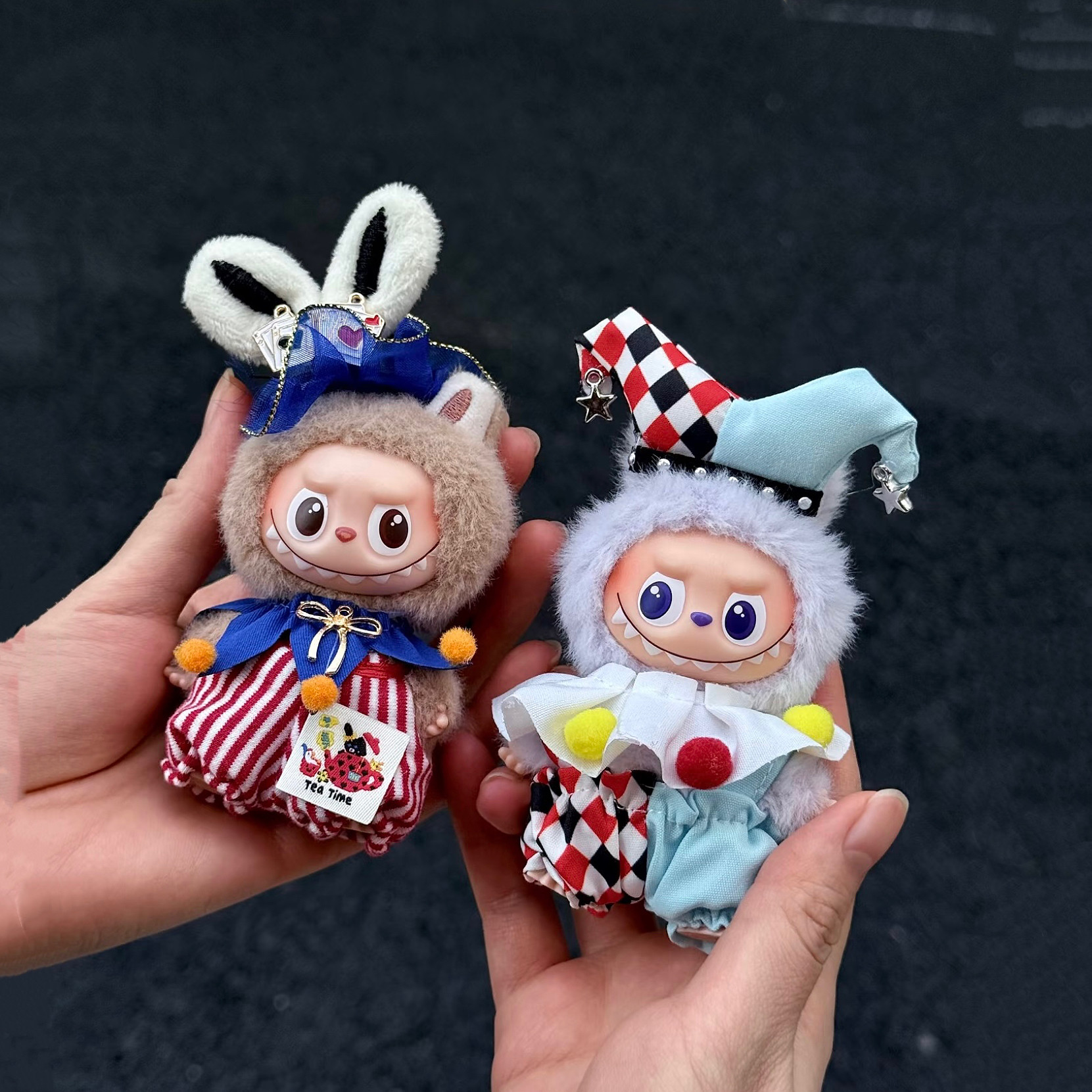 适用4.0拉布布10cm迷你版四代娃衣小丑套装毛绒衣服labubu套装,淘宝优惠券,粉丝福利购,淘宝优惠卷