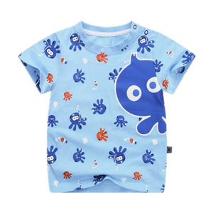 安塞尔斯2019夏儿童短袖T恤纯棉男童夏装半袖夏季女童装宝宝上衣3