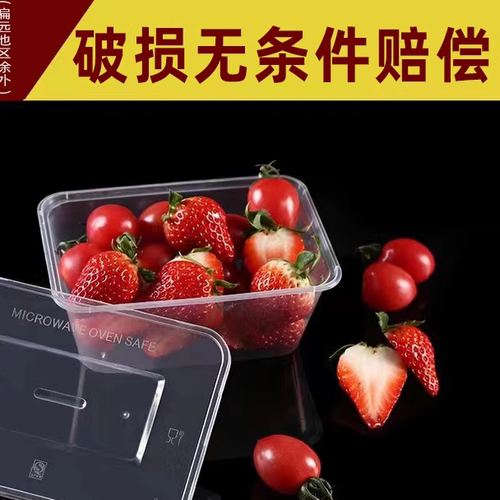 长方形一次性餐盒塑料外卖打包盒加厚透明快餐便当饭盒带盖 - 图2