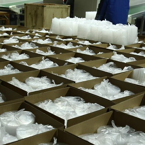 圆形1000一次性餐盒透明塑料盒打包盒快餐酱料外卖汤碗带盖 - 图1