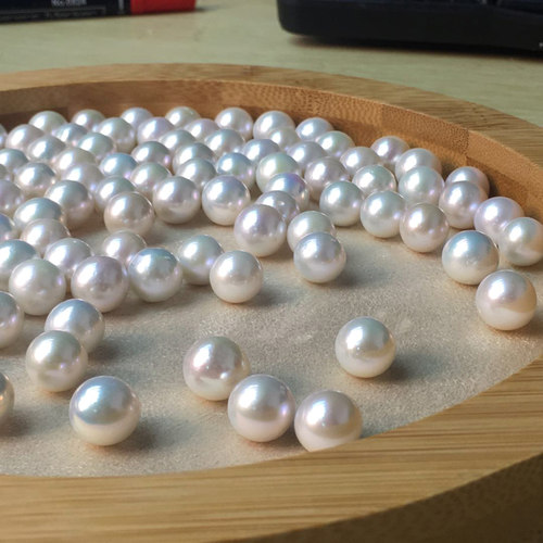 正圆微瑕爱迪生珍珠 白色淡水珍珠 裸珠 可制作吊坠戒指耳饰手链 - 图3
