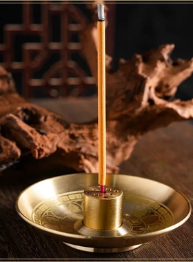 仿古黄铜九孔香插香薰炉