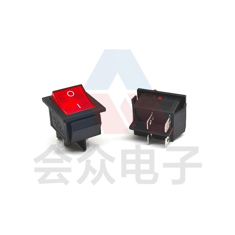 KCD4-四脚2档 红色带灯船型翘板煮面炉蒸包炉炸炉电源总开关按钮,淘宝优惠券,粉丝福利购,淘宝优惠卷