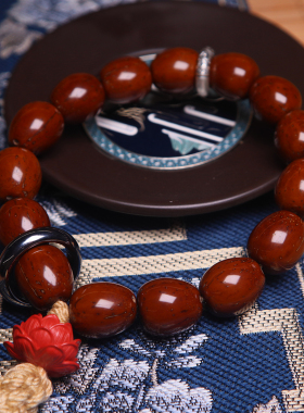 紫金鼠手持套装佛珠手链手串套装