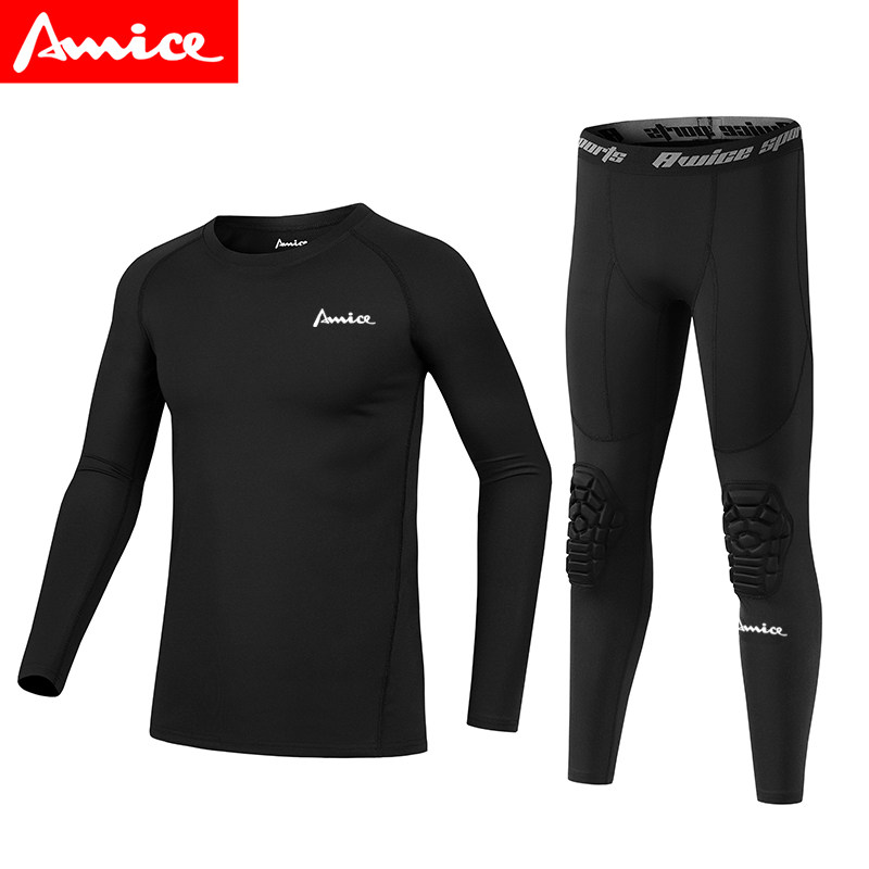 AWICE儿童篮球服弹力速干衣护肘紧身衣套装 训练防撞护膝七分裤,淘宝优惠券,粉丝福利购,淘宝优惠卷