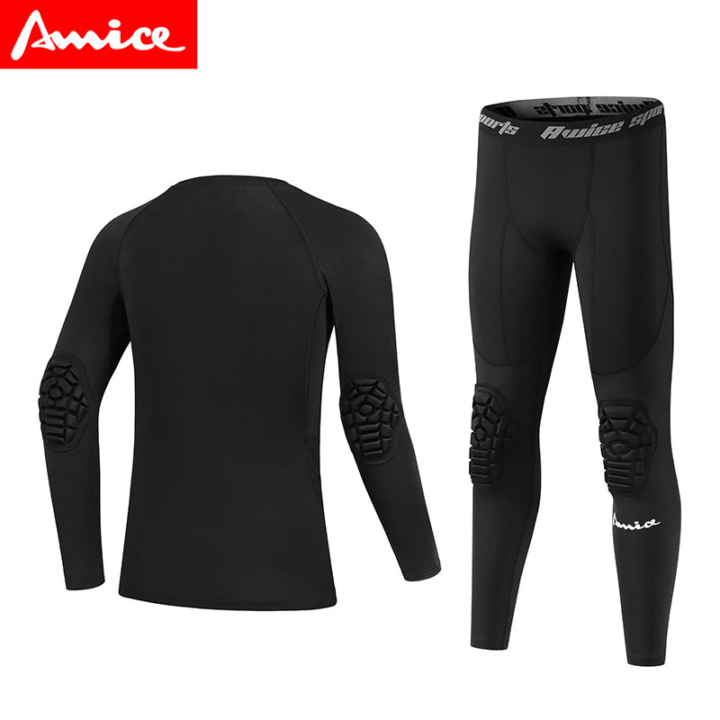 AWICE儿童篮球服弹力速干衣护肘紧身衣套装 训练防撞护膝七分裤,淘宝优惠券,粉丝福利购,淘宝优惠卷