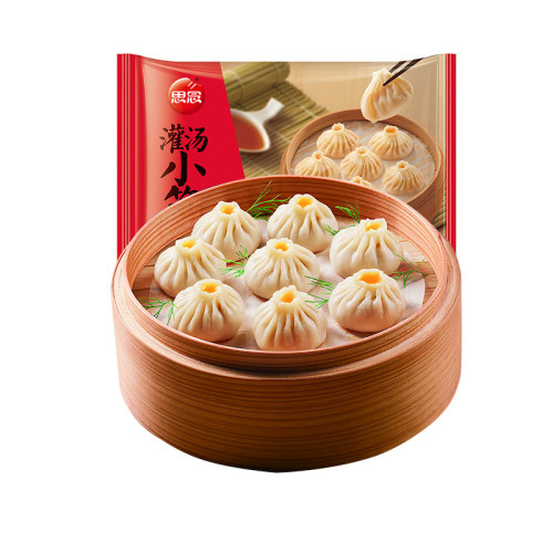 思念灌汤小笼汤包288g*10包 早餐茶点心猪肉包子蒸包冷冻速食10只 - 图3