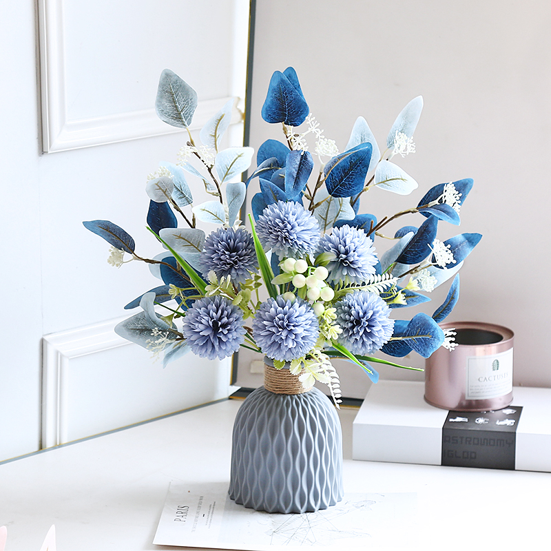 假花仿真花北欧客厅摆设餐桌花摆花装饰花束花瓶轻奢花摆件欧式