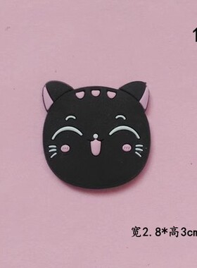招财猫软胶卡通徽章儿童安全别针